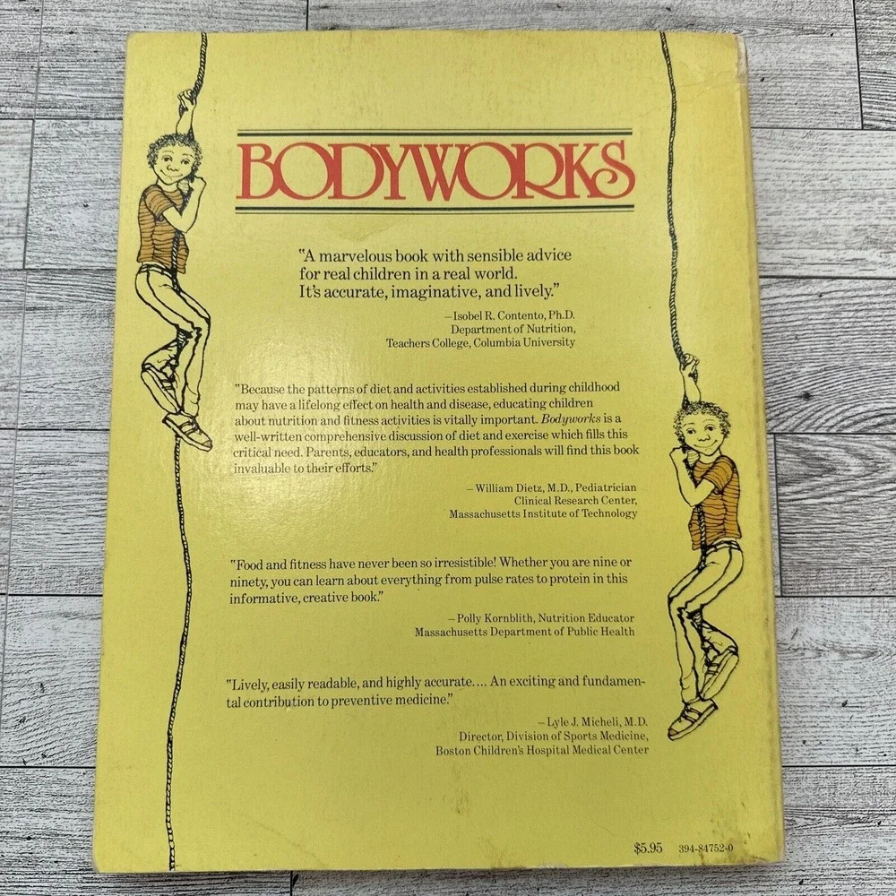 Vtg 1979 BODYWORKS The Kids' Guide To Food And Physical Fitness By Carol Bershad